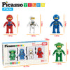 4 Piece Ninja Character Figurine Toy Set for Kids