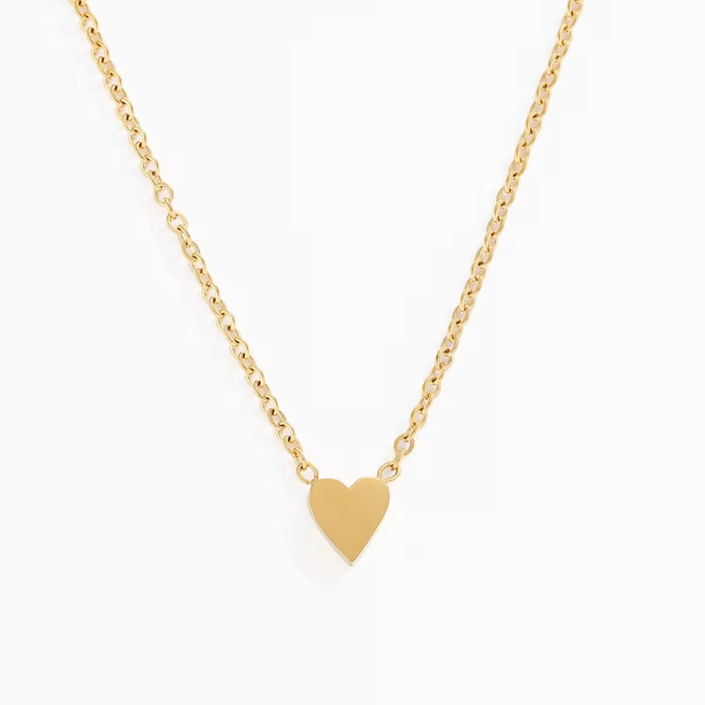 Tiny Love Heart Stainless Steel Necklace