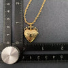 Openable Flowers Heart Album Charm Gold-plated Necklace