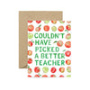 Apple Teacher Greeting Card