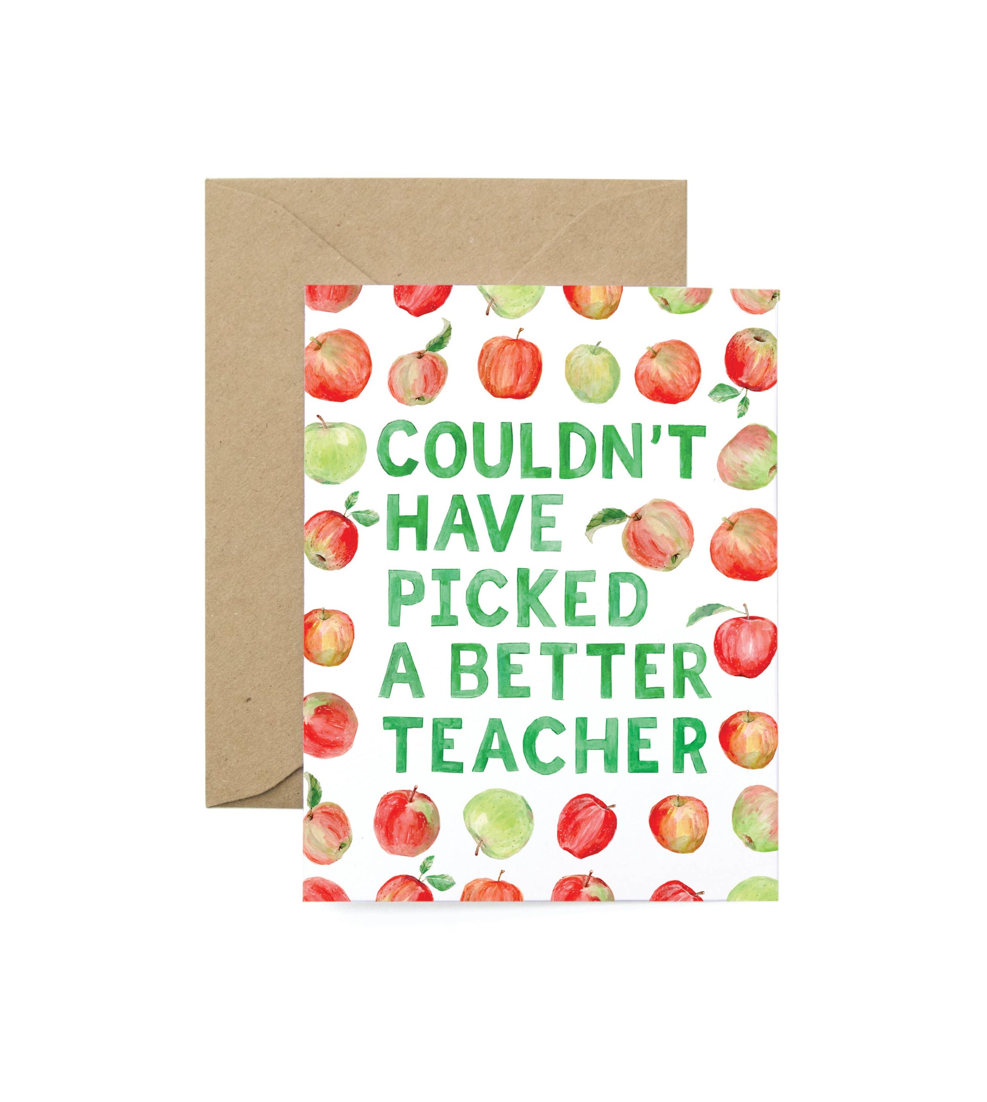 Apple Teacher Greeting Card