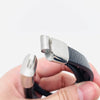Multi-layer Leather Woven Stainless Steel Bracelet