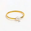 Single Freshwater Pearl Ring Stainless Steel