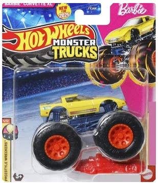 Hot Wheels 2025 Monster Truck 1:64 Die-Cast with Crusher Car