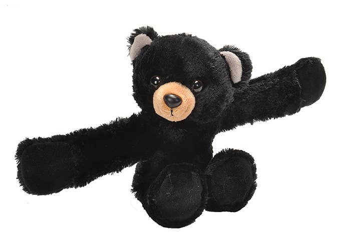 Huggers Black Bear Stuffed Animal 8"