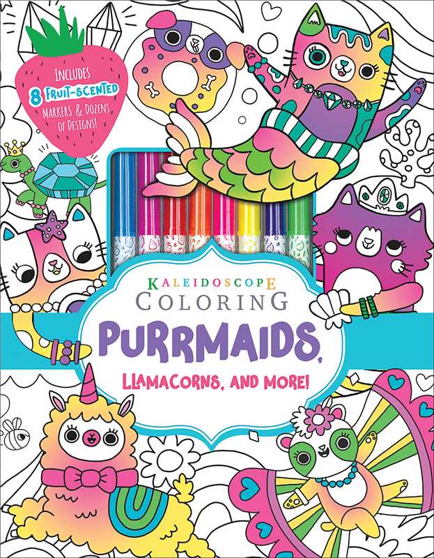 Kaleidoscope Coloring: Purrmaids, Llamacorns, and More! by Editors of Silver Dolphin Books: Kit - Paperback; 64 pages / English