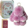 Bunny Keychain with Tin - Soft Bunny PomPom Charms
