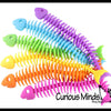 1 Stretchy Fish Bone Animal Puffer Stretchy Noodle Toys