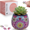 Pink Floral Ornament 3D Puzzle Flower Pot Planter 80 Pieces