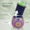 Pink Floral Ornament 3D Puzzle Flower Pot Planter 80 Pieces
