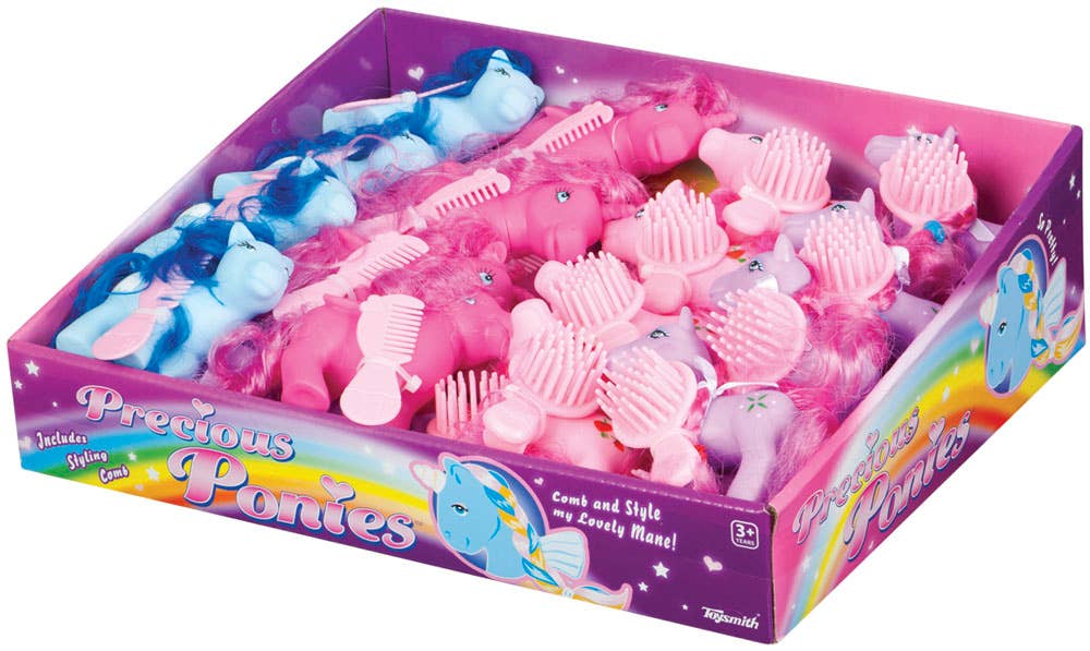 Precious Ponies, Hair Play Ponies with Brush or Comb