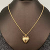 Openable Flowers Heart Album Charm Gold-plated Necklace