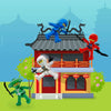 4 Piece Ninja Character Figurine Toy Set for Kids