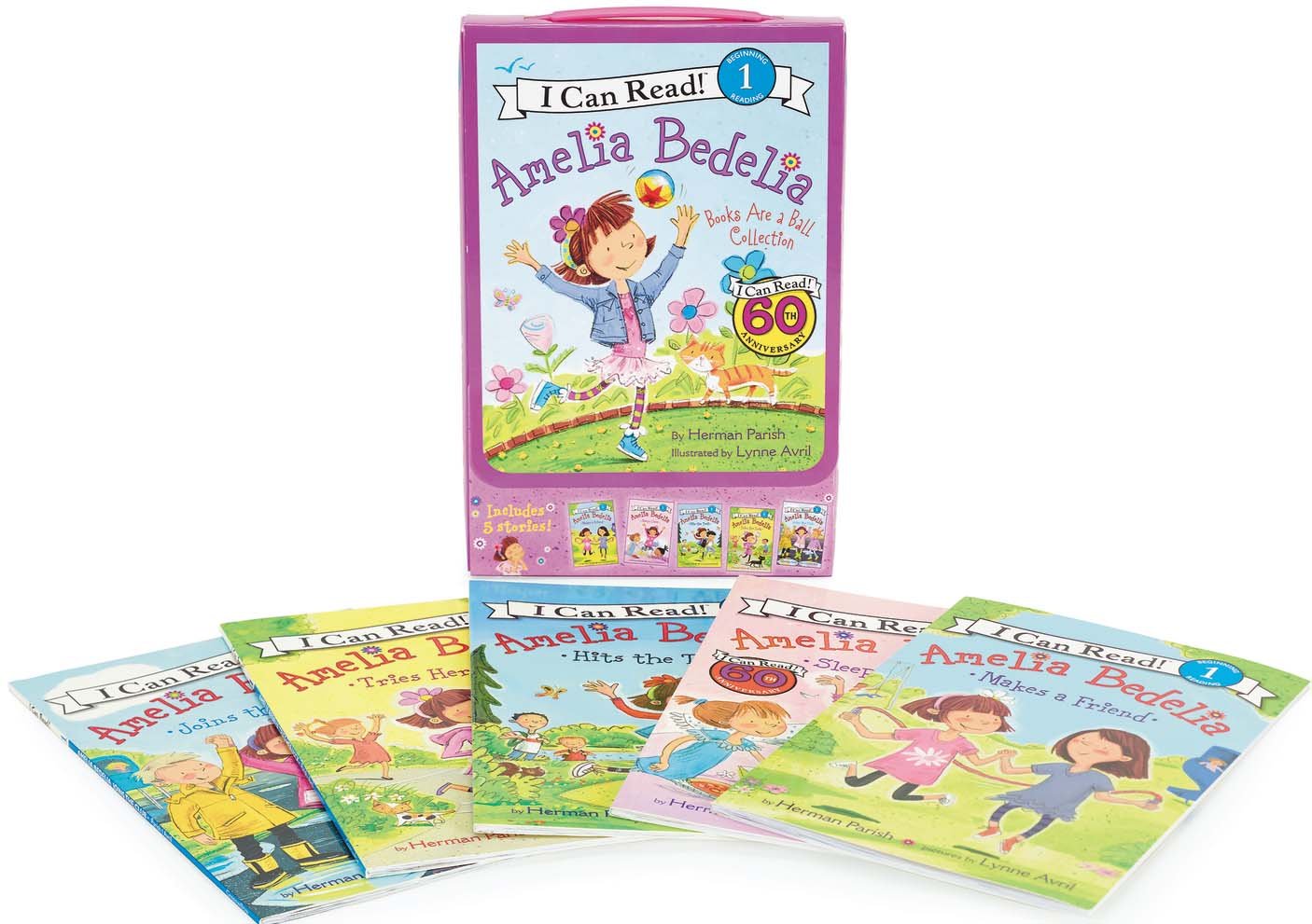 Box Set #2: Amelia Bedelia I Can Read - Books Are a Ball: Five Stories About Friendship and Fun for Kids (Ages 4-8)