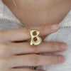 Chunky Bubble Initial Letter Necklace for Women Teen Girls Boys Men Balloon Statement Dainty Alphabet Personalized Jewelry