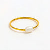 Single Freshwater Pearl Ring Stainless Steel