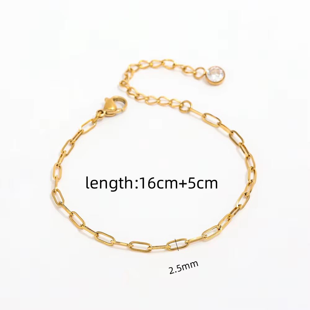 18K Gold Plated Stainless Steel Bracelets