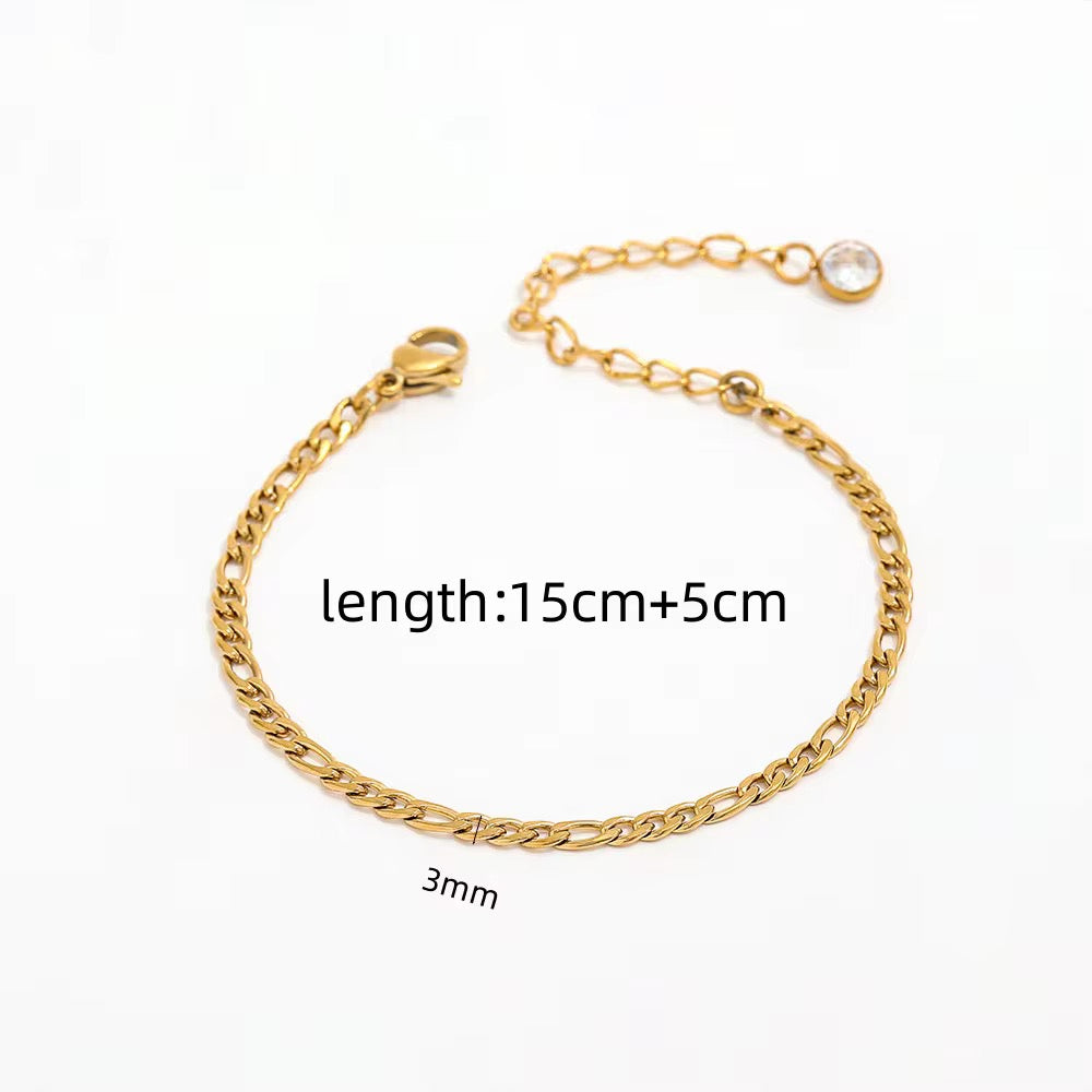18K Gold Plated Stainless Steel Bracelets