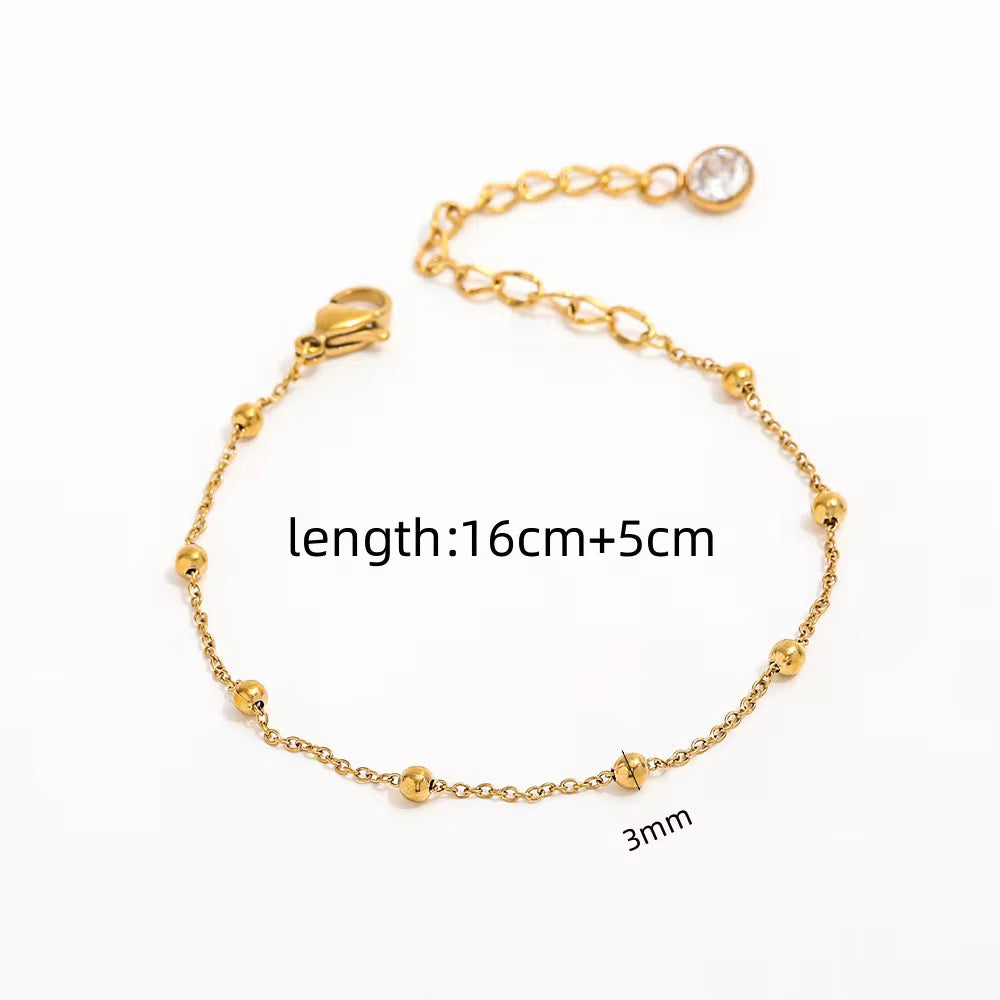 18K Gold Plated Stainless Steel Bracelets