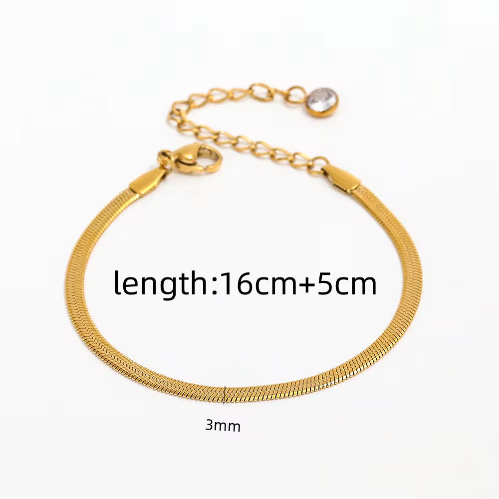 18K Gold Plated Stainless Steel Bracelets