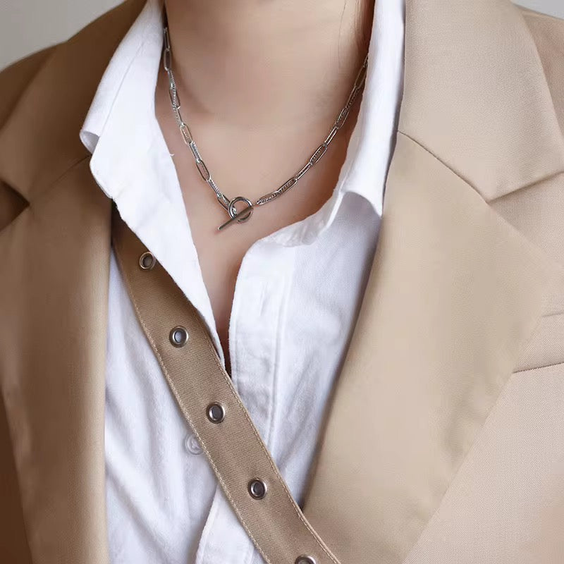 Double Chain Stainless Steel Necklace