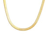 Herringbone Choker 18K Gold Plated Stainless Steel Necklace Snake