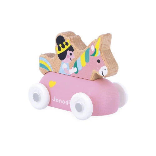 Rolling Princess Cross Roads - Janod Enchanted Kingdom Wooden Vehicle
