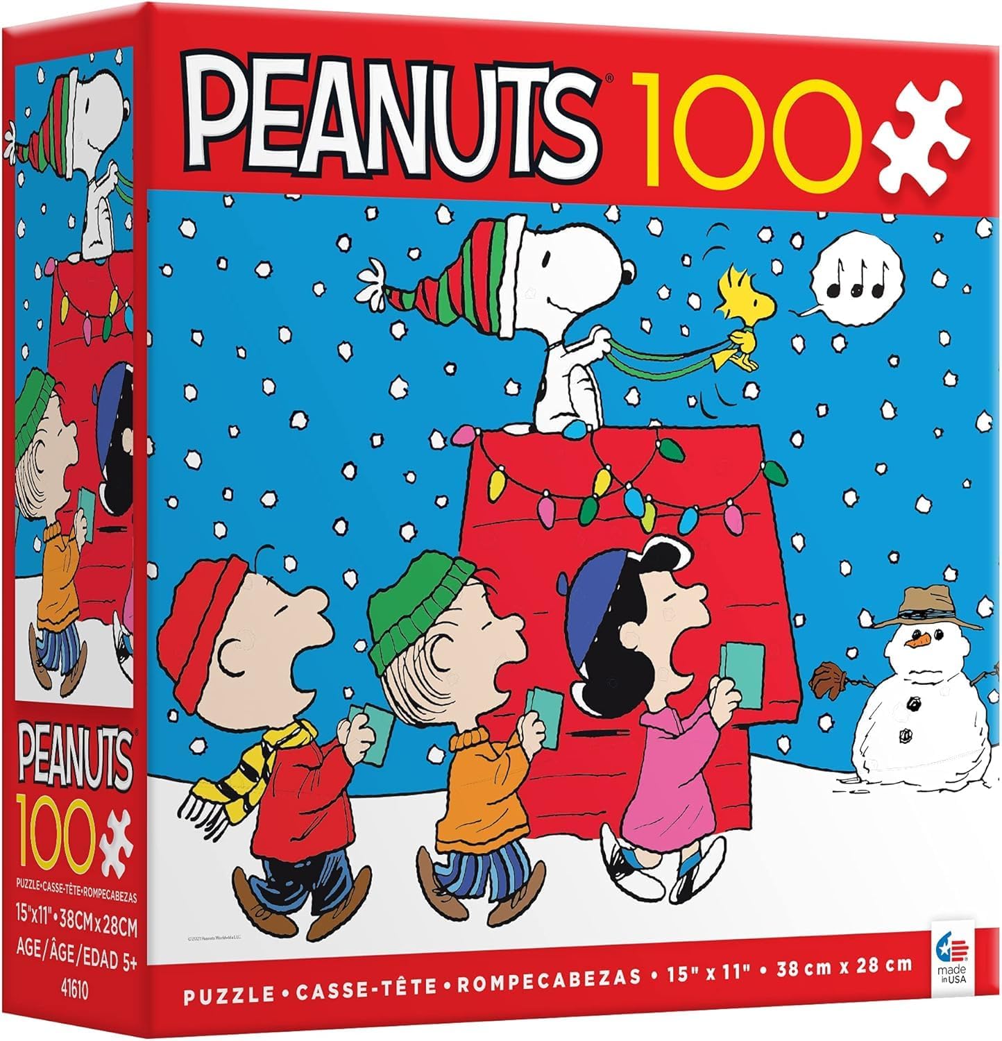 Peanuts Holiday Snoopy and The Singers - 100 Piece Jigsaw Puzzle