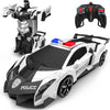 White Police Transform Rc Remote Control Cars