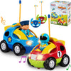 2-Pack Police and Race Car Toddler Toys - RC Remore Control Cars