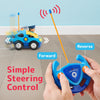 2-Pack Police and Race Car Toddler Toys - RC Remore Control Cars