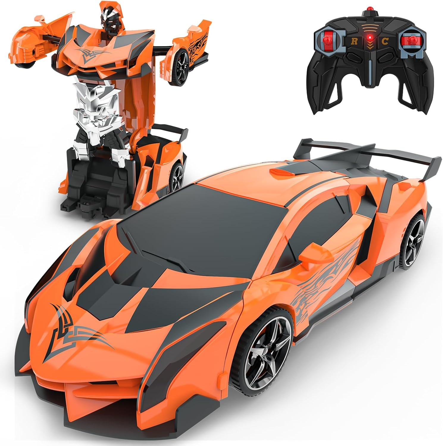 Orange Transform Rc Remote Control Car