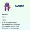 Daphne purple dragon TY