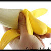 1 Realistic Stretchy Banana - Sensory, Stress, Squeeze Fidge