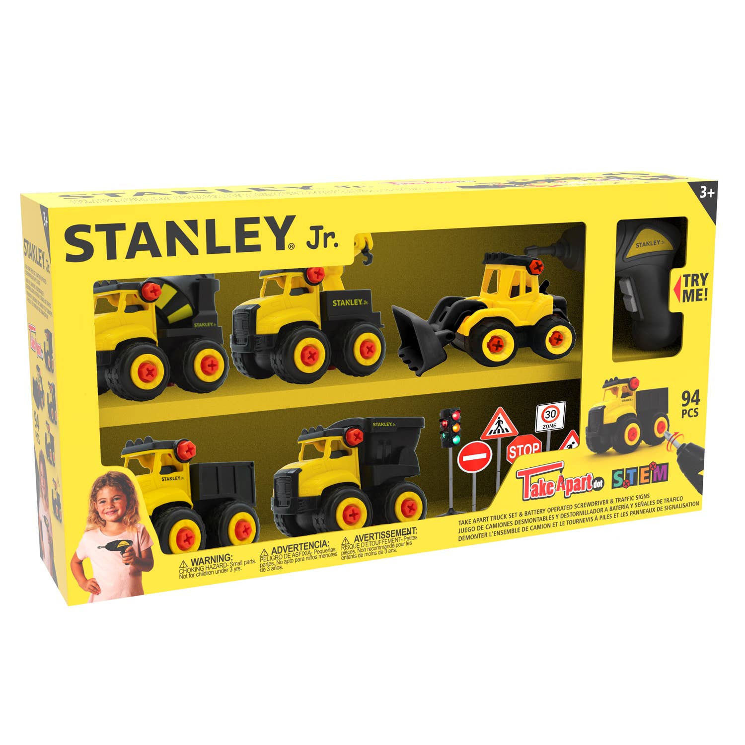5-Piece Set & Screwdriver Take Apart - Red Toolbox Stanley Jr.