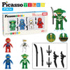 4 Piece Ninja Character Figurine Toy Set for Kids