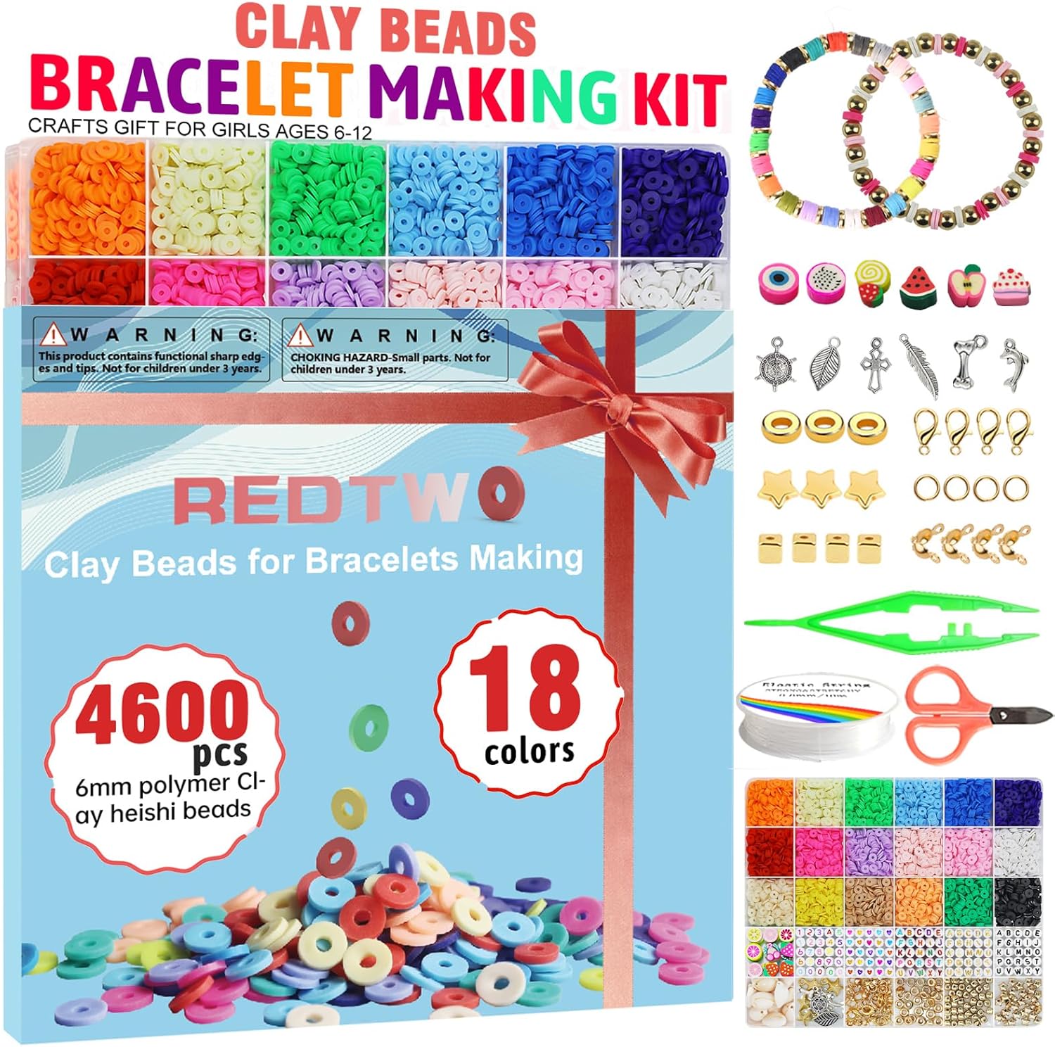 Clay Beads Bracelet Making Kit
