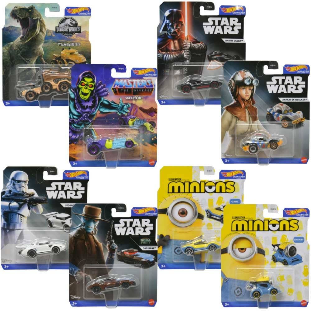 Hot Wheels Character Car Disney/ Marvel Assortment