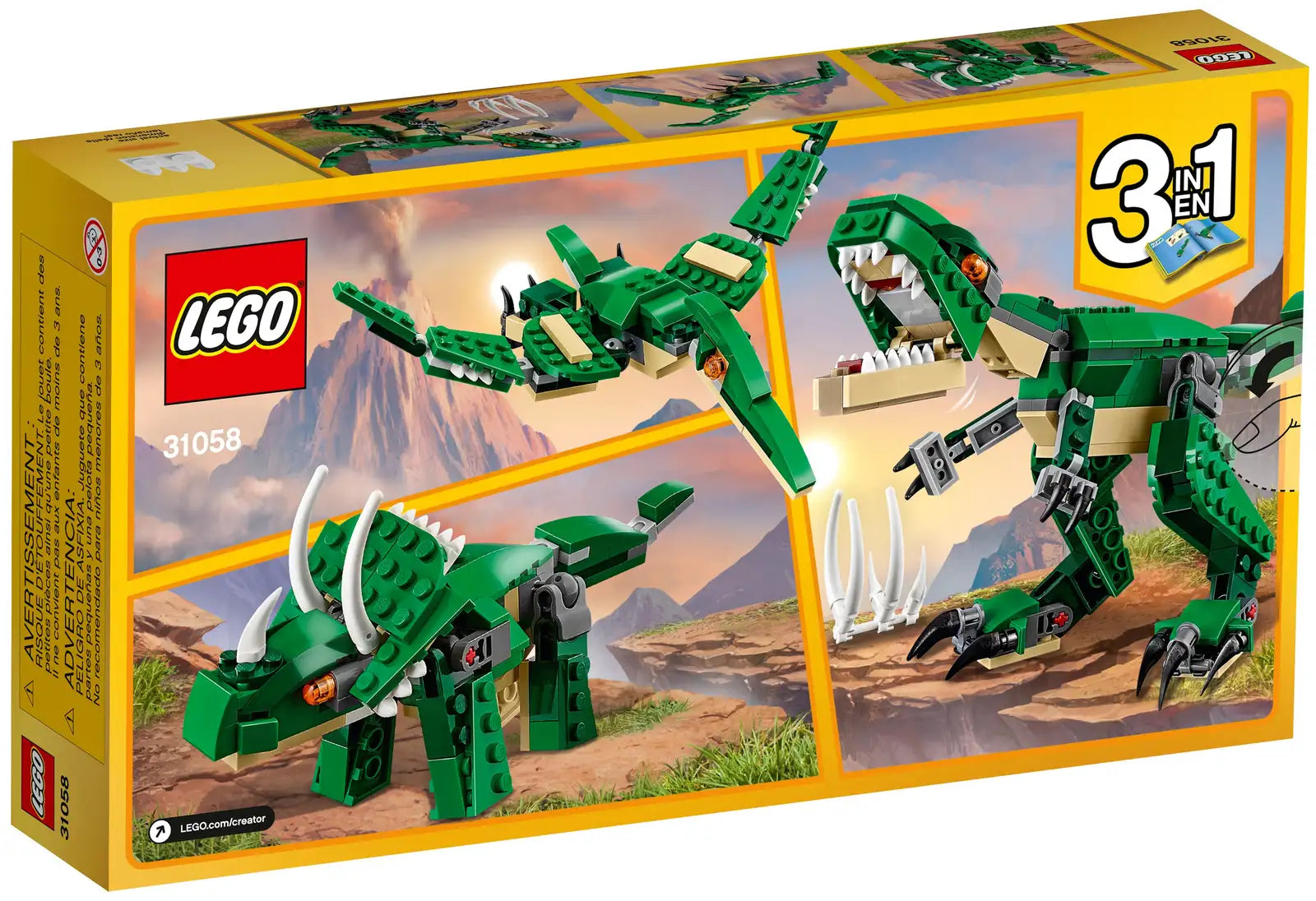 Mighty Dinosaurs - LEGO Creator 3 in 1 - 31058