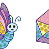 Butterfly Sparkle - Diamond Dotz BIG DOTZ Sticker