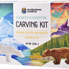 Bear and Polar Bear Soapstone Carving Kit