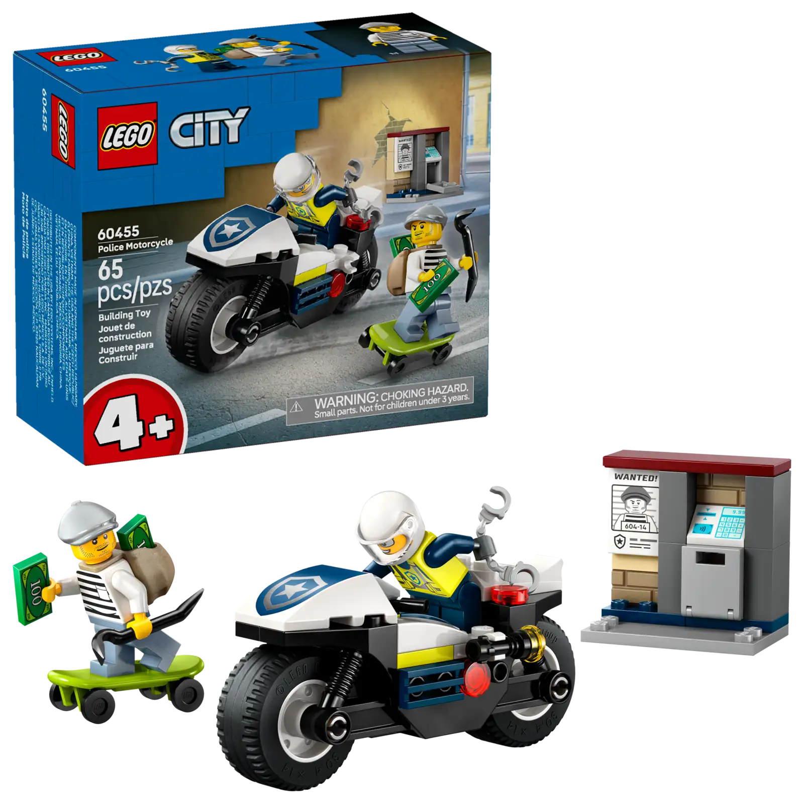 Police Motorcycle Chase - LEGO®  City - 60455