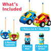 2-Pack Police and Race Car Toddler Toys - RC Remore Control Cars