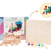 Locomotive - 3D Wooden Puzzle Paint Kit - Hands Craft