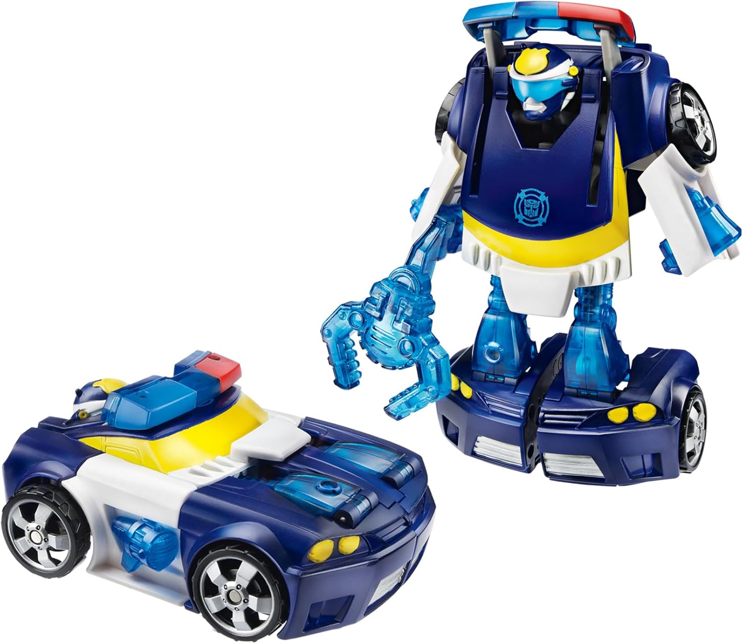 Transformers Playskool Heroes Rescue Bots Energize Chase The Police-Bot Action Figure