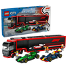 F1® Truck with RB20 & AMR24 F1® Cars - LEGO City - 60445