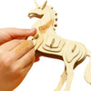 Unicorn - 3D Wooden Puzzle Paint Kit - Hands Craft